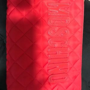 Quilted Moschino wristlet